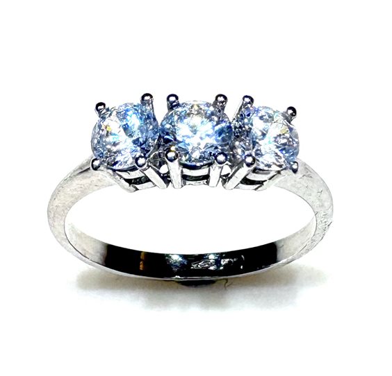 Ring CP gioielli Woman 9K in White Gold Cubic Zirconia 9K TRILOGY ZIRC G 2.30 B - 9K TRILOGY ZIRC G 2.30 B